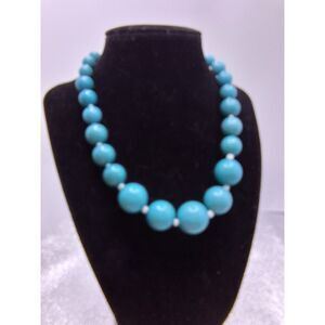 Acrylic Chunky 50's Style Beaded Necklace Grandmacore Nostalgic Retro